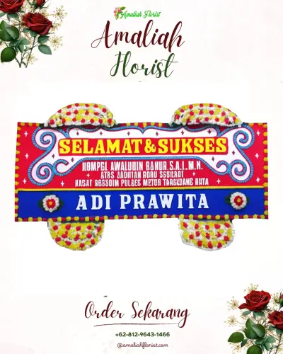Karangan Bunga Ucapan Selamat di Kadumerak