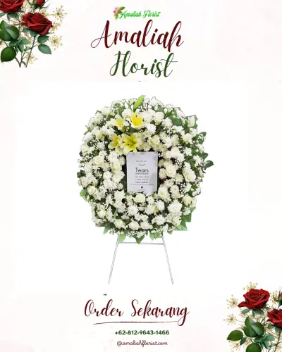 Krans Bunga Duka Cita di Kadumerak